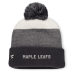 Шапка с помпоном Toronto Maple Leafs Fanatics Monochrome Cuffed - Black/Light Beige