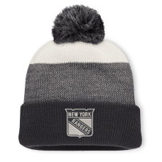 Шапка с помпоном New York Rangers Fanatics Black/Light Beige Monochrome Cuffed Шапка с помпоном New York Rangers Fanatics Black/Light Beige Monochrome Cuffed