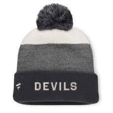 Джерси New Devils Fanatics Black/Light Beige Monochrome Cuffed Knit Hat with Pom Джерси New Devils Fanatics Black/Light Beige Monochrome Cuffed Knit Hat with Pom