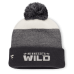 Шапка с помпоном Minnesota Wild Fanatics Black/Light Beige Monochrome Cuffed