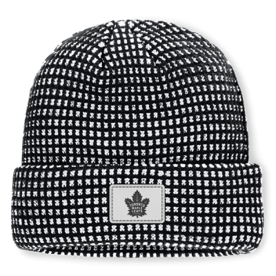 Шапка Toronto Maple Leafs Fanatics Fundamental Scheme Ribbed - Black