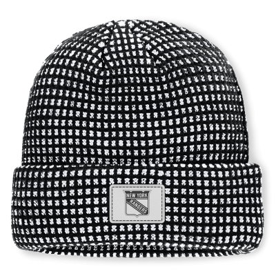 Шапка New York Rangers Fanatics Black Fundamental Scheme Ribbed