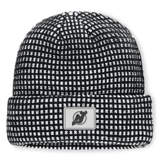 Джерси New Devils Fanatics Black Fundamental Scheme Ribbed Cuffed Knit Hat Джерси New Devils Fanatics Black Fundamental Scheme Ribbed Cuffed Knit Hat