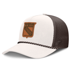 Бейсболка New York Rangers Fanatics Cream/Brown Level Up Bronco Rope A-Frame Trucker Бейсболка New York Rangers Fanatics Cream/Brown Level Up Bronco Rope A-Frame Trucker