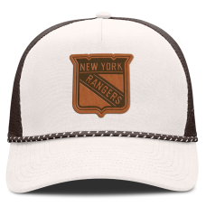 Бейсболка New York Rangers Fanatics Cream/Brown Level Up Bronco Rope A-Frame Trucker Бейсболка New York Rangers Fanatics Cream/Brown Level Up Bronco Rope A-Frame Trucker