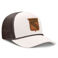 Бейсболка New York Rangers Fanatics Cream/Brown Level Up Bronco Rope A-Frame Trucker Бейсболка New York Rangers Fanatics Cream/Brown Level Up Bronco Rope A-Frame Trucker