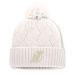 Женская джерси New Devils Fanatics Cream Level Up Cuffed Knit Hat with Pom