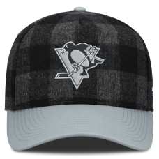 Бейсболка Pittsburgh Penguins Fanatics Black/Gray Huntsman Plaid A-Frame Бейсболка Pittsburgh Penguins Fanatics Black/Gray Huntsman Plaid A-Frame