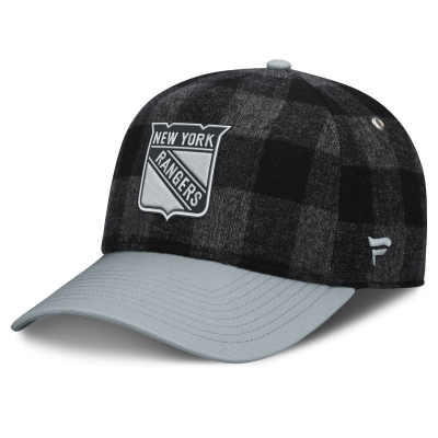 Бейсболка New York Rangers Fanatics Black/Gray Huntsman Plaid A-Frame