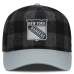 Бейсболка New York Rangers Fanatics Black/Gray Huntsman Plaid A-Frame