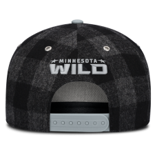 Бейсболка Minnesota Wild Fanatics Black/Gray Huntsman Plaid A-Frame Бейсболка Minnesota Wild Fanatics Black/Gray Huntsman Plaid A-Frame