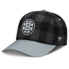 Бейсболка Boston Bruins Fanatics Black/Gray Huntsman Plaid A-Frame