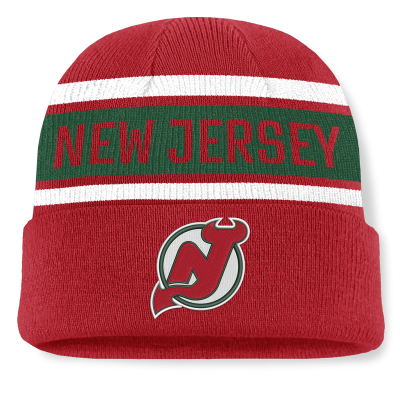 Джерси New Devils Fanatics Red/Green Heritage Cuffed Knit Hat
