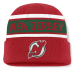 Джерси New Devils Fanatics Red/Green Heritage Cuffed Knit Hat Джерси New Devils Fanatics Red/Green Heritage Cuffed Knit Hat