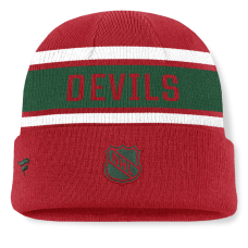 Джерси New Devils Fanatics Red/Green Heritage Cuffed Knit Hat Джерси New Devils Fanatics Red/Green Heritage Cuffed Knit Hat