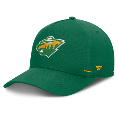 Бейсболка Minnesota Wild Fanatics Green Alternate Authentic Pro Rink A-Frame