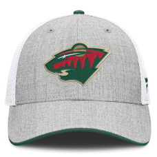Бейсболка Minnesota Wild Fanatics Heather Gray/White Structured Trucker Бейсболка Minnesota Wild Fanatics Heather Gray/White Structured Trucker