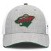 Бейсболка Minnesota Wild Fanatics Heather Gray/White Structured Trucker
