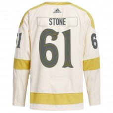 Игровая джерси Mark Stone Vegas Golden Knights adidas 2024 NHL Winter Classic Primegreen Authentic - Cream