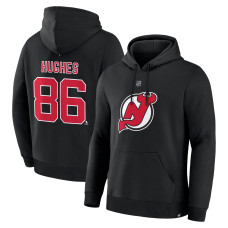 Толстовка New Jersey Devils Jack Hughes Fanatics Black Authentic Stack Name & Number Толстовка New Jersey Devils Jack Hughes Fanatics Black Authentic Stack Name & Number
