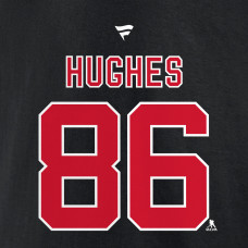 Толстовка New Jersey Devils Jack Hughes Fanatics Black Authentic Stack Name & Number Толстовка New Jersey Devils Jack Hughes Fanatics Black Authentic Stack Name & Number