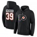 Толстовка Philadelphia Flyers Matvei Michkov Fanatics Black Authentic Stack Name & Number