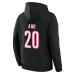Толстовка Carolina Hurricanes Sebastian Aho Fanatics Black Authentic Stack Name & Number