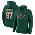 Minnesota Wild Kirill Kaprizov Fanatics Green Authentic Stack Name & Number Hoodie