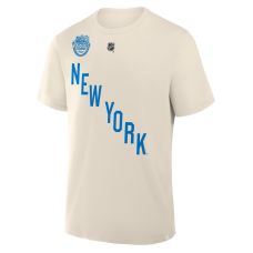 Футболка New York Rangers Artemi Panarin Fanatics Beige 2026 NHL Winter Classic Authentic Stack Name & Number