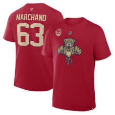 Футболка Florida Panthers Brad Marchand Fanatics Red 2026 NHL Winter Classic Authentic Stack Name & Number