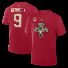 Футболка Florida Panthers Sam Bennett Fanatics Red 2026 NHL Winter Classic Authentic Stack Name & Number