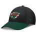 Бейсболка Minnesota Wild Fanatics Black/Green Stretch Бейсболка Minnesota Wild Fanatics Black/Green Stretch