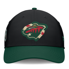 Бейсболка Minnesota Wild Fanatics Black/Green Stretch Бейсболка Minnesota Wild Fanatics Black/Green Stretch