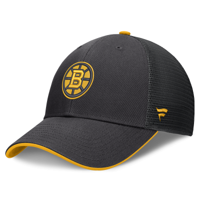 Бейсболка Boston Bruins Fanatics Black Fundamental Limits Trucker