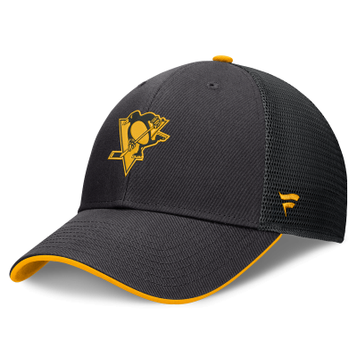 Бейсболка Pittsburgh Penguins Fanatics Black Fundamental Limits Trucker