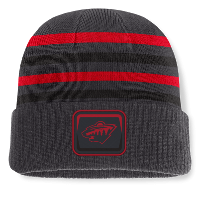 Шапка Minnesota Wild Fanatics Black Knurly Stripe