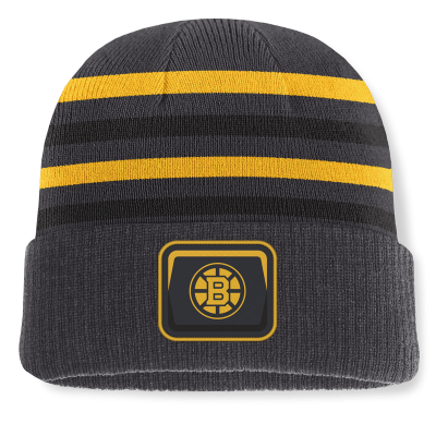 Шапка Boston Bruins Fanatics Black Knurly Stripe