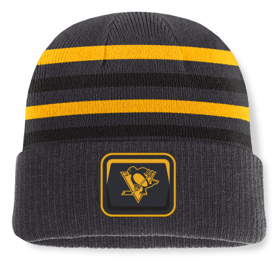 Шапка Pittsburgh Penguins Fanatics Black Knurly Stripe