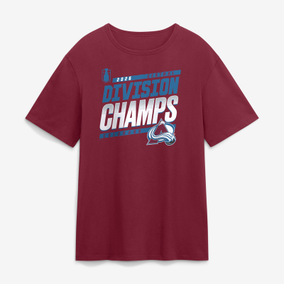 Colorado Avalanche Fanatics Burgundy 2026 Central Division Champions T-Shirt