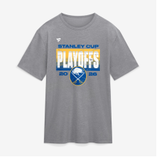 Футболка Buffalo Sabres Fanatics Athletic Heather Gray 2026 Stanley Cup Playoffs Vintage Tri-Blend