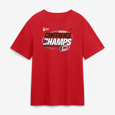 Футболка Carolina Hurricanes Fanatics Red 2026 NHL Eastern Conference Champions Hometown