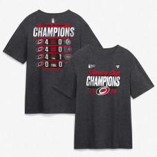 Футболка Carolina Hurricanes Fanatics Heather Charcoal 2026 Stanley Cup Champions Schedule Футболка Carolina Hurricanes Fanatics Heather Charcoal 2026 Stanley Cup Champions Schedule