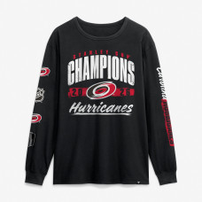 Футболка с длинным рукавом Carolina Hurricanes Fanatics Black 2026 Stanley Cup Champions
