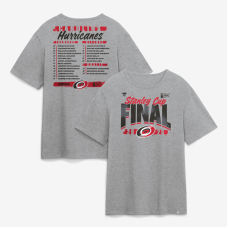 Футболка Carolina Hurricanes Fanatics Heather Gray 2026 Stanley Cup Final Roster Футболка Carolina Hurricanes Fanatics Heather Gray 2026 Stanley Cup Final Roster