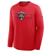 Футболка с длинным рукавом Florida Panthers Fanatics Red Authentic Pro Rink Tech