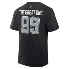 Los Angeles Kings Wayne Gretzky Fanatics Black Retired Player Nickname T-Shirt Los Angeles Kings Wayne Gretzky Fanatics Black Retired Player Nickname T-Shirt