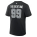 Los Angeles Kings Wayne Gretzky Fanatics Black Retired Player Nickname T-Shirt
