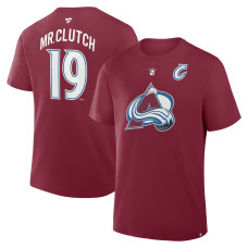 Colorado Avalanche Joe Sakic Fanatics Burgundy Retired Player Nickname T-Shirt