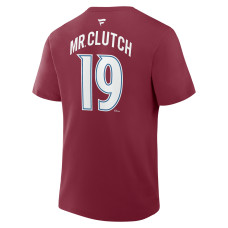 Colorado Avalanche Joe Sakic Fanatics Burgundy Retired Player Nickname T-Shirt