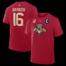 Florida Panthers Aleksander Barkov Fanatics Red 2026 NHL Winter Classic Authentic Stack Name & Number T-Shirt Florida Panthers Aleksander Barkov Fanatics Red 2026 NHL Winter Classic Authentic Stack Name & Number T-Shirt